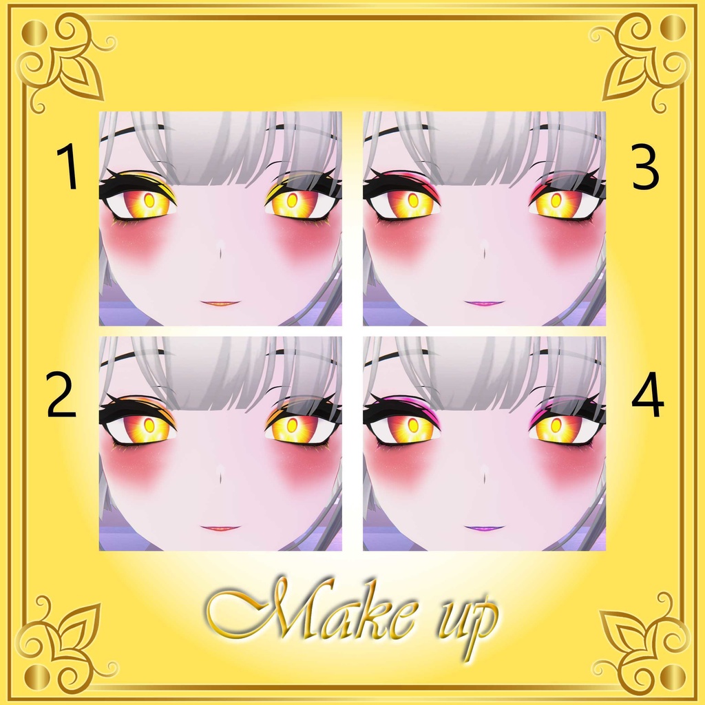 [10 Avatars] Rising Sun Eyes and Make Up Textures 缩略图 19