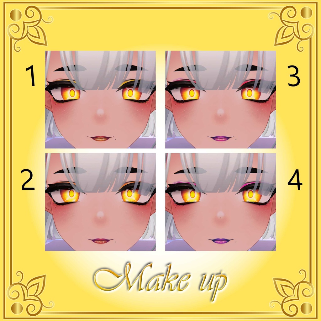 [10 Avatars] Rising Sun Eyes and Make Up Textures 缩略图 31