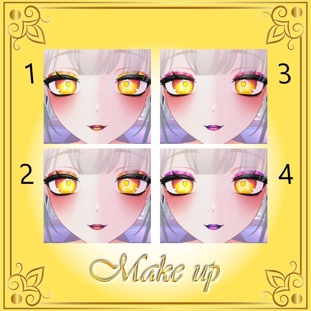 [10 Avatars] Rising Sun Eyes and Make Up Textures 缩略图 25