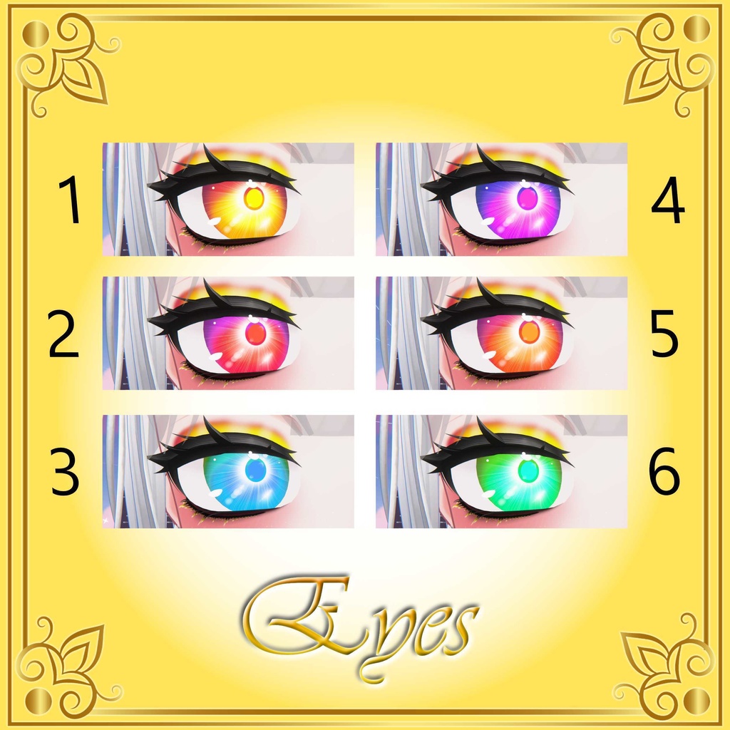 [10 Avatars] Rising Sun Eyes and Make Up Textures 缩略图 24