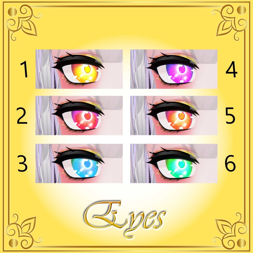 [10 Avatars] Rising Sun Eyes and Make Up Textures 缩略图 15
