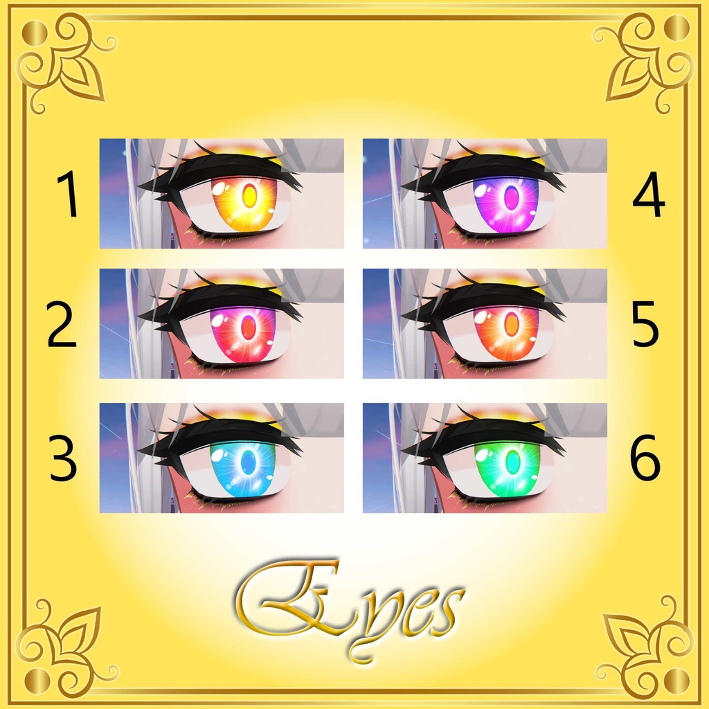 [10 Avatars] Rising Sun Eyes and Make Up Textures 缩略图 12