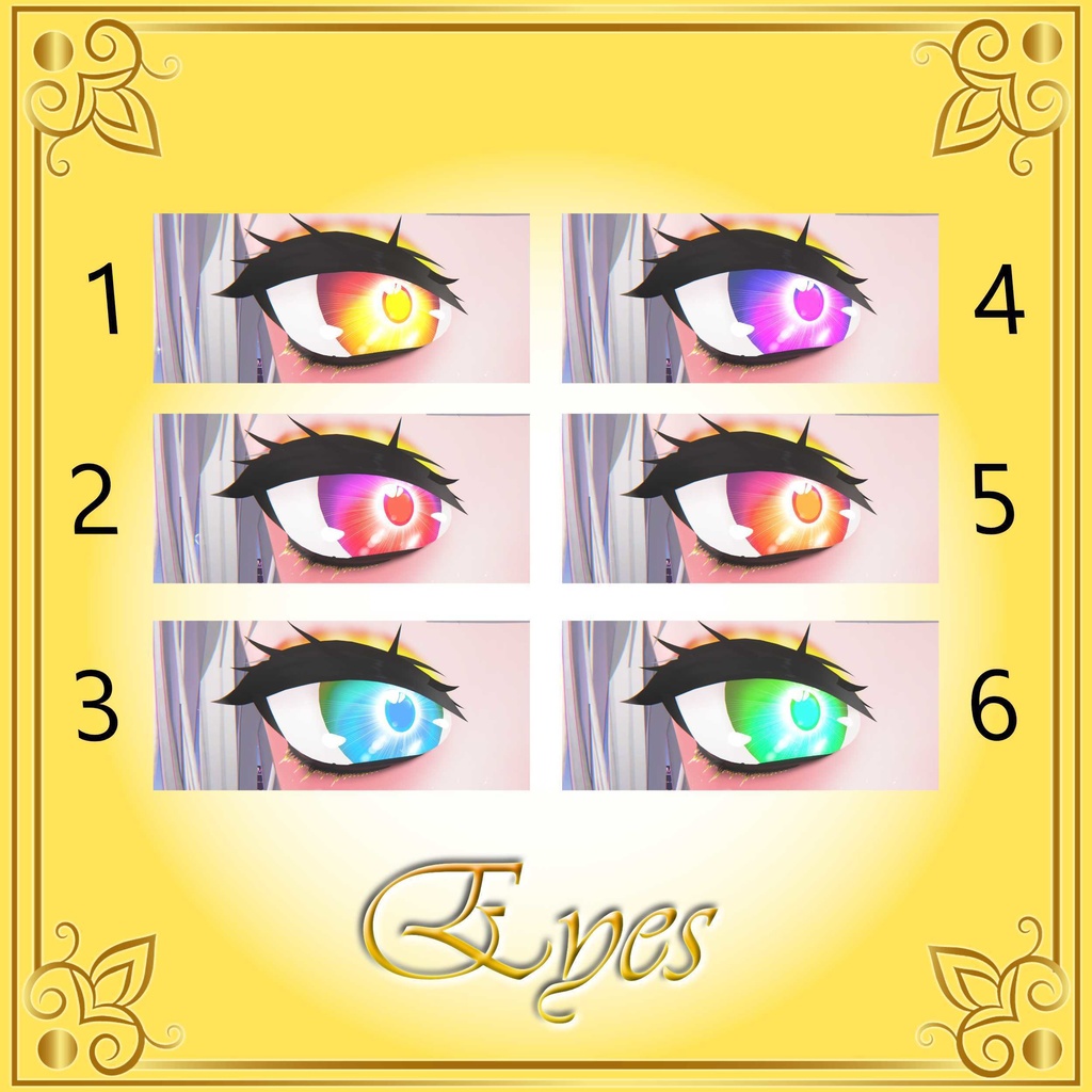 [10 Avatars] Rising Sun Eyes and Make Up Textures 缩略图 27
