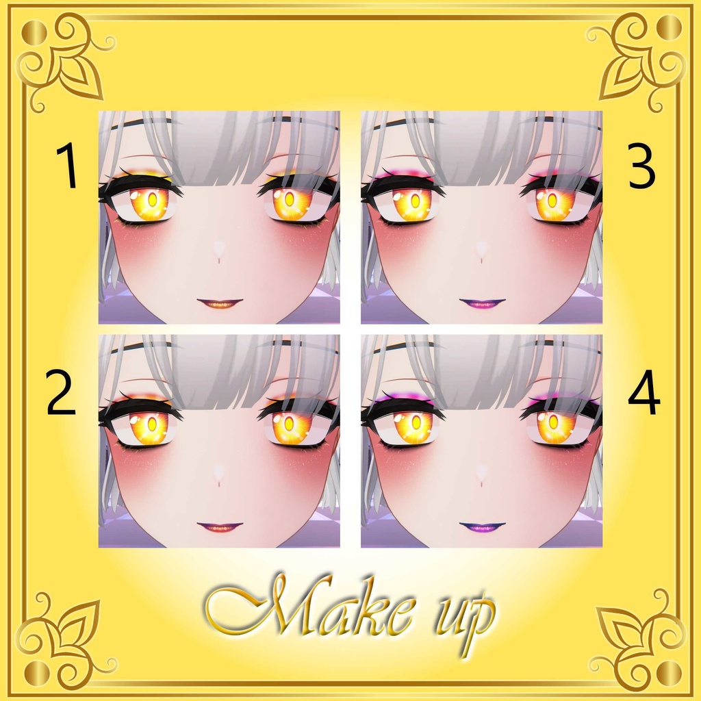 [10 Avatars] Rising Sun Eyes and Make Up Textures 缩略图 13