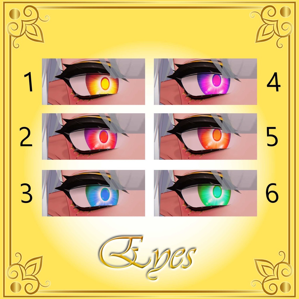 [10 Avatars] Rising Sun Eyes and Make Up Textures 缩略图 30