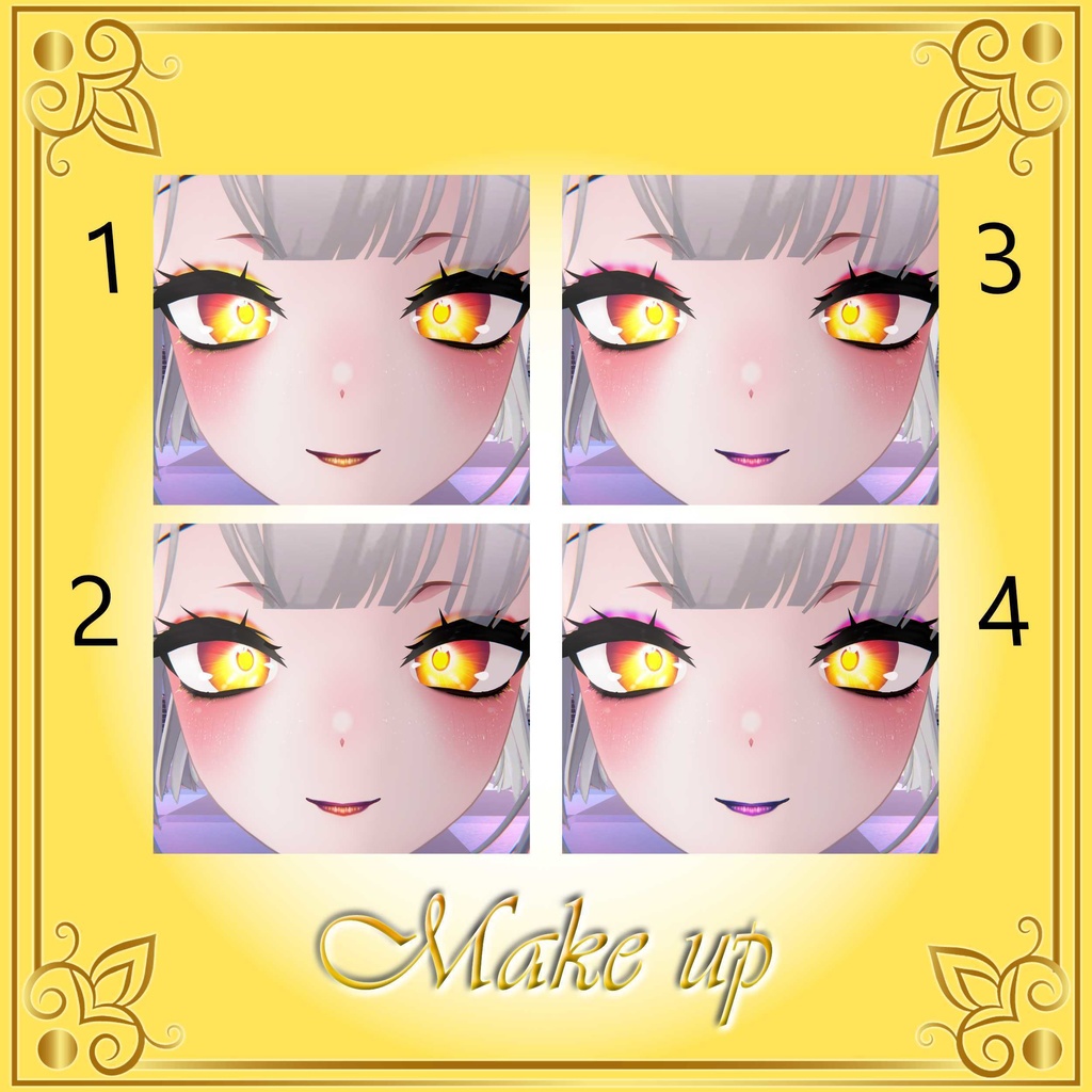 [10 Avatars] Rising Sun Eyes and Make Up Textures 缩略图 28