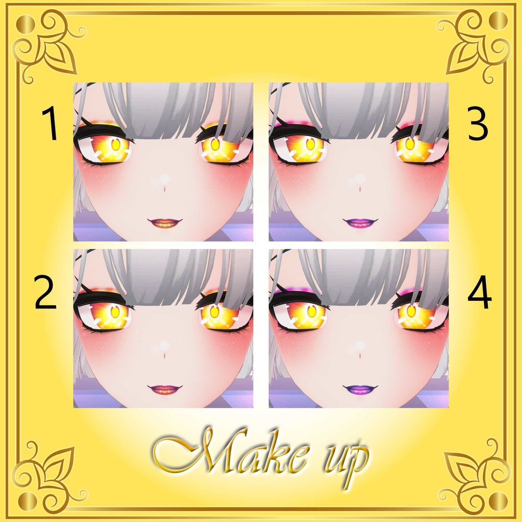 [10 Avatars] Rising Sun Eyes and Make Up Textures 缩略图 22