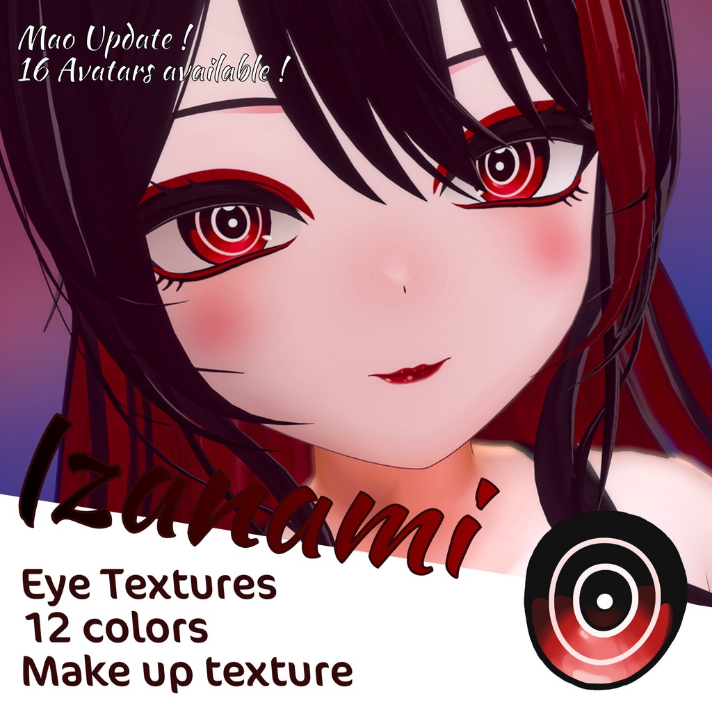 Update ! [Mao] Izanami Eyes and MakeUp Textures