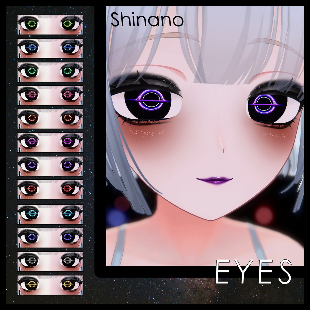 Update [Cazalis / カザリス] [Misaki / 海咲] [Mayo / まよ] [Kumaly / クマリ] [Euphorika / ユーフォリカ] ! [21 Avatars] Void Bringer Eyes and Make Up Textures 缩略图 18