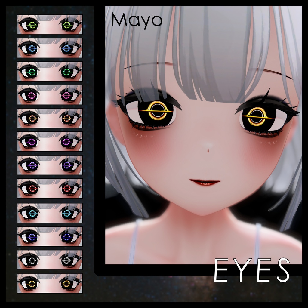 Update [Cazalis / カザリス] [Misaki / 海咲] [Mayo / まよ] [Kumaly / クマリ] [Euphorika / ユーフォリカ] ! [21 Avatars] Void Bringer Eyes and Make Up Textures 缩略图 36