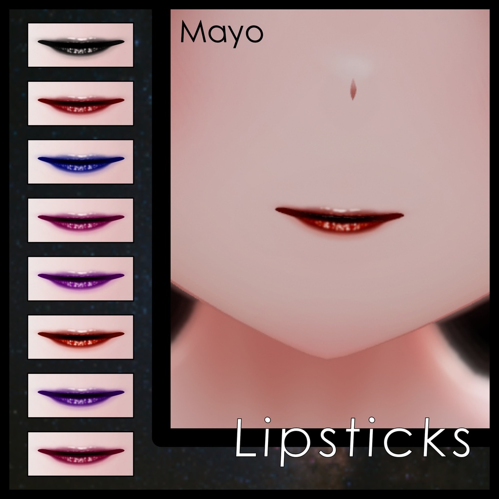Update [Cazalis / カザリス] [Misaki / 海咲] [Mayo / まよ] [Kumaly / クマリ] [Euphorika / ユーフォリカ] ! [21 Avatars] Void Bringer Eyes and Make Up Textures 缩略图 37
