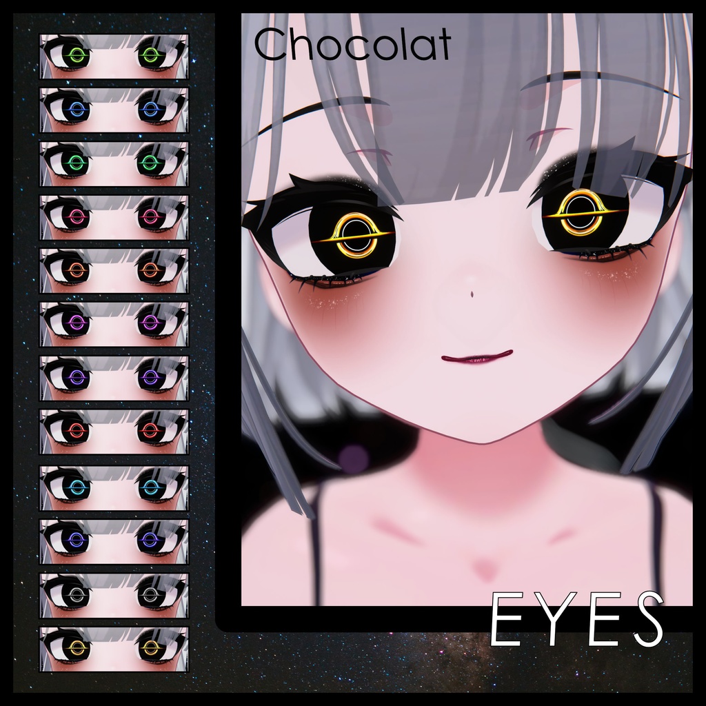 Update [Cazalis / カザリス] [Misaki / 海咲] [Mayo / まよ] [Kumaly / クマリ] [Euphorika / ユーフォリカ] ! [21 Avatars] Void Bringer Eyes and Make Up Textures 缩略图 4