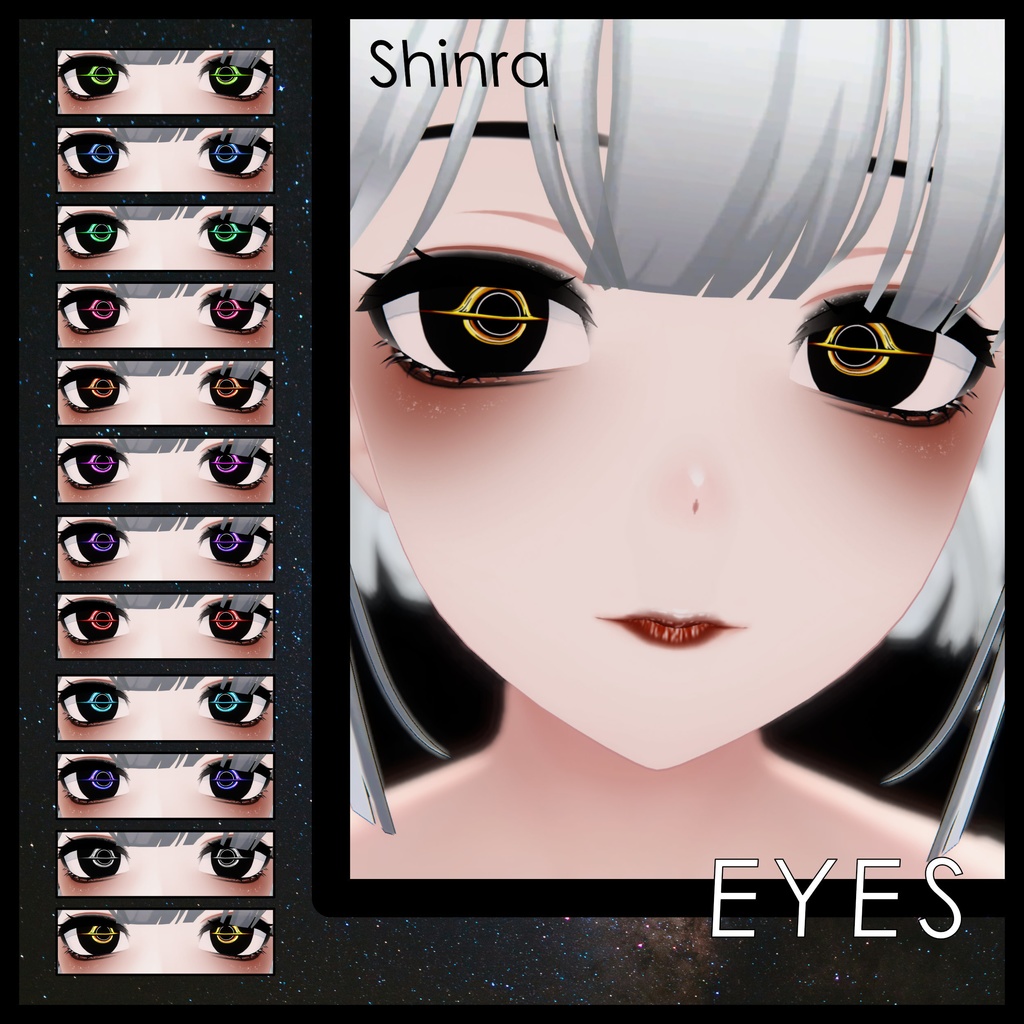 Update [Cazalis / カザリス] [Misaki / 海咲] [Mayo / まよ] [Kumaly / クマリ] [Euphorika / ユーフォリカ] ! [21 Avatars] Void Bringer Eyes and Make Up Textures 缩略图 20