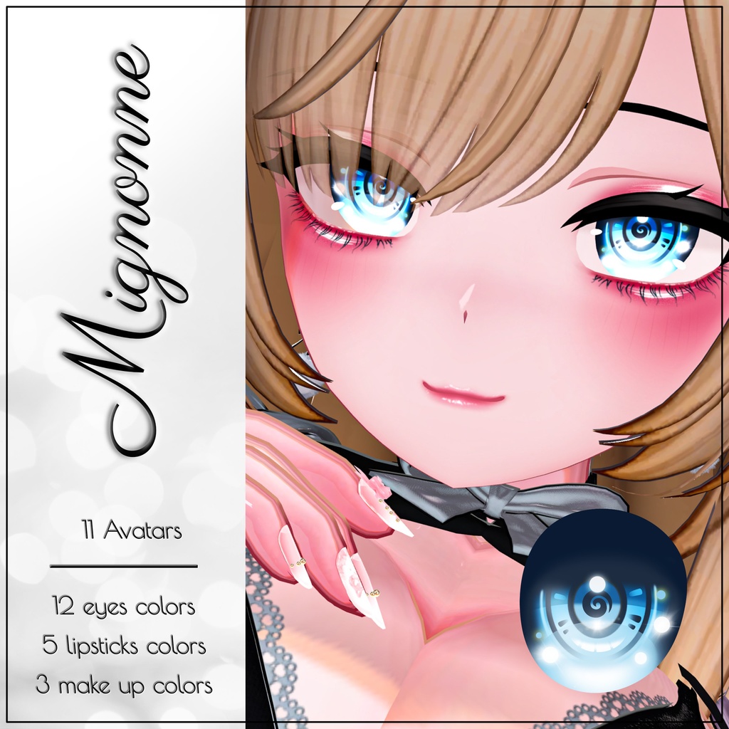 [11 Avatars] Mignonne Eyes and Make Up Textures