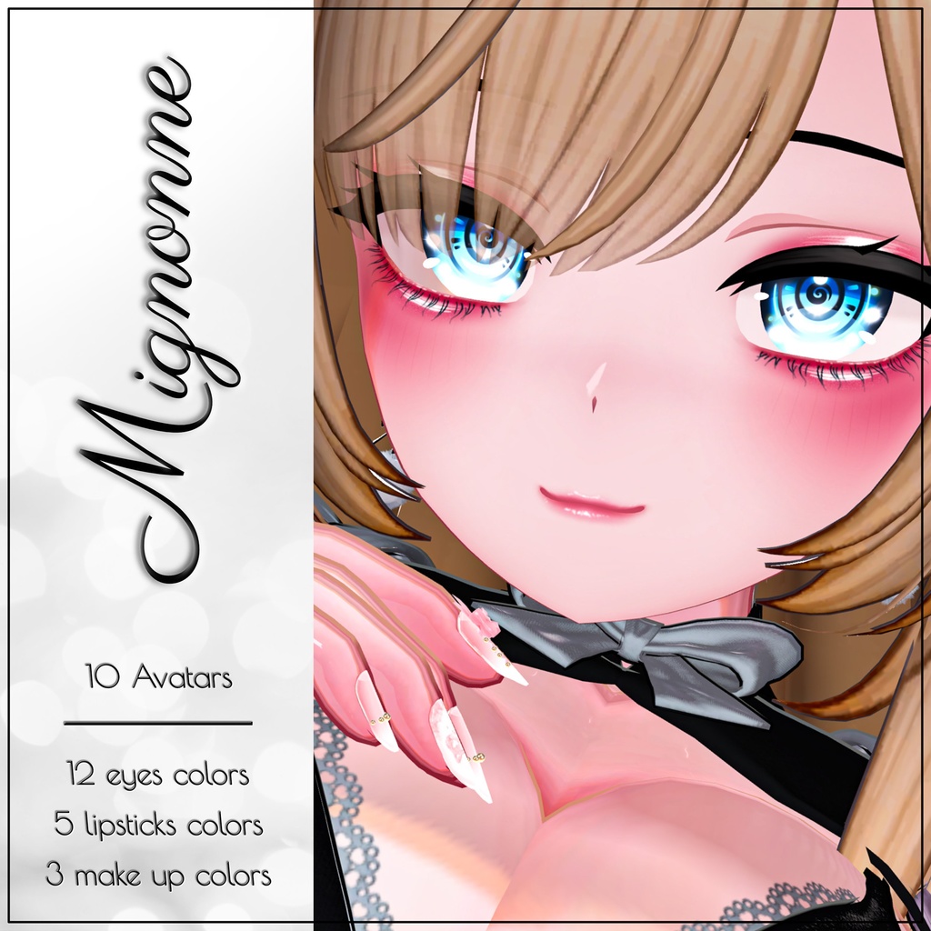 [10 Avatars] Mignonne Eyes and Make Up Textures