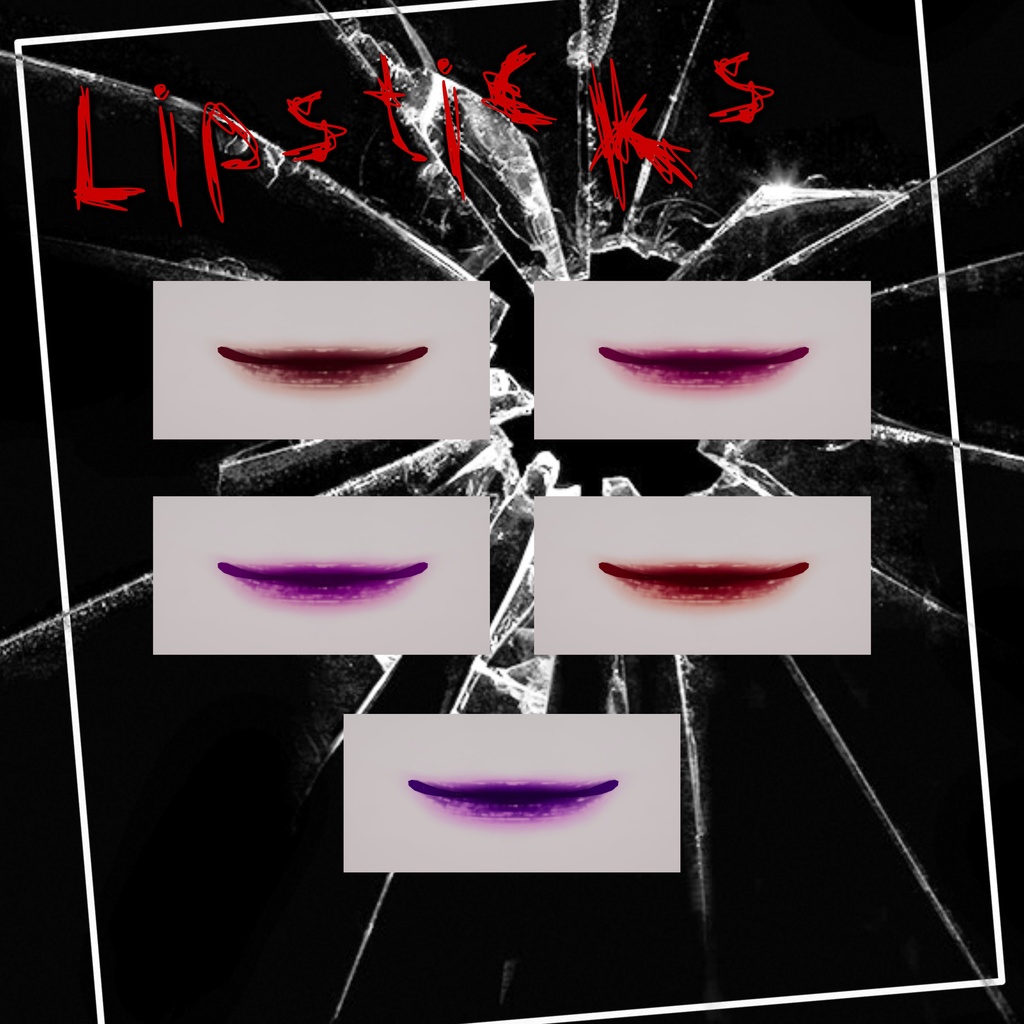 [15 Avatars] Perfectly Broken Eyes and Make Up Textures 缩略图 4