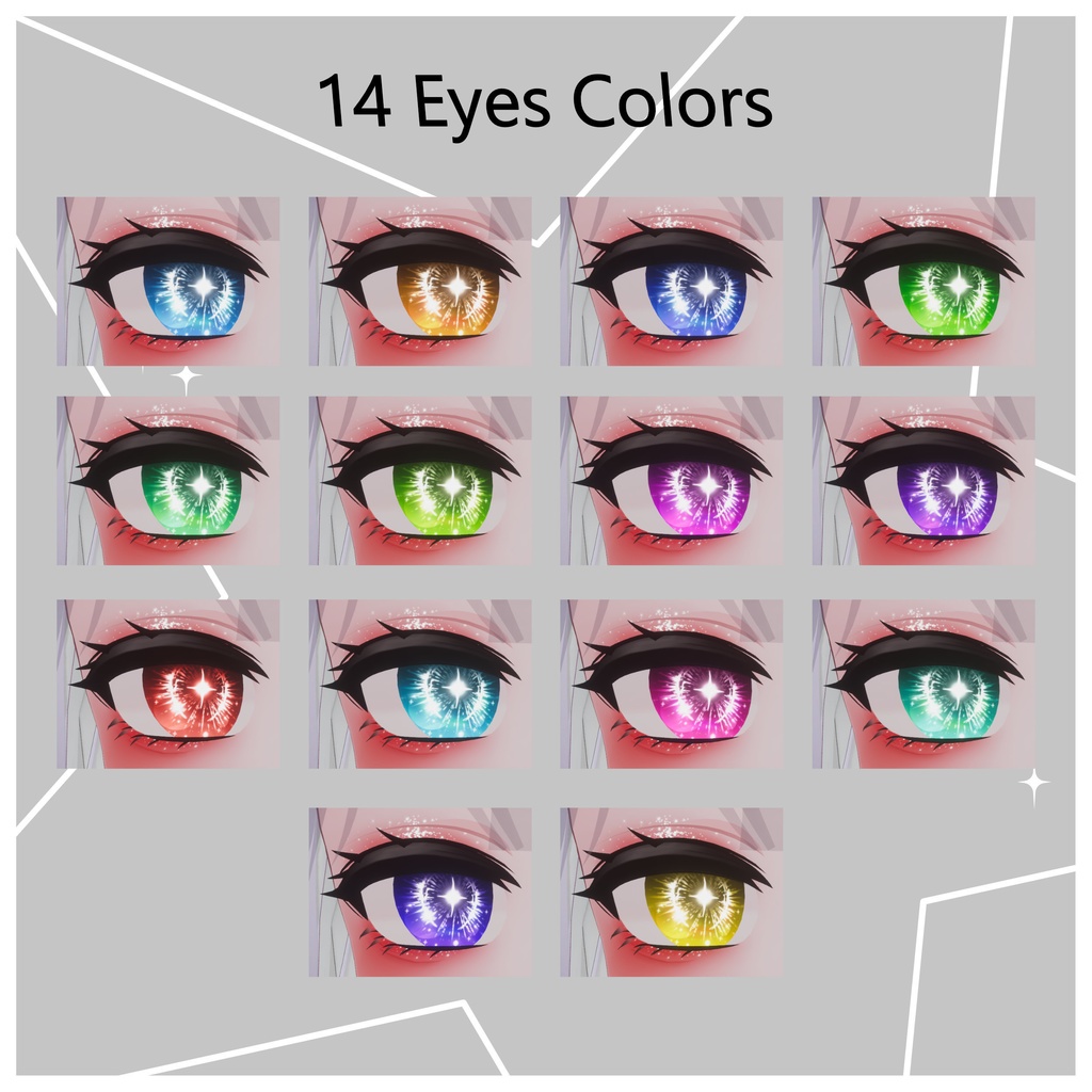 [9 Avatars] Etoile Polaire Eyes and Make Up Textures 缩略图 3