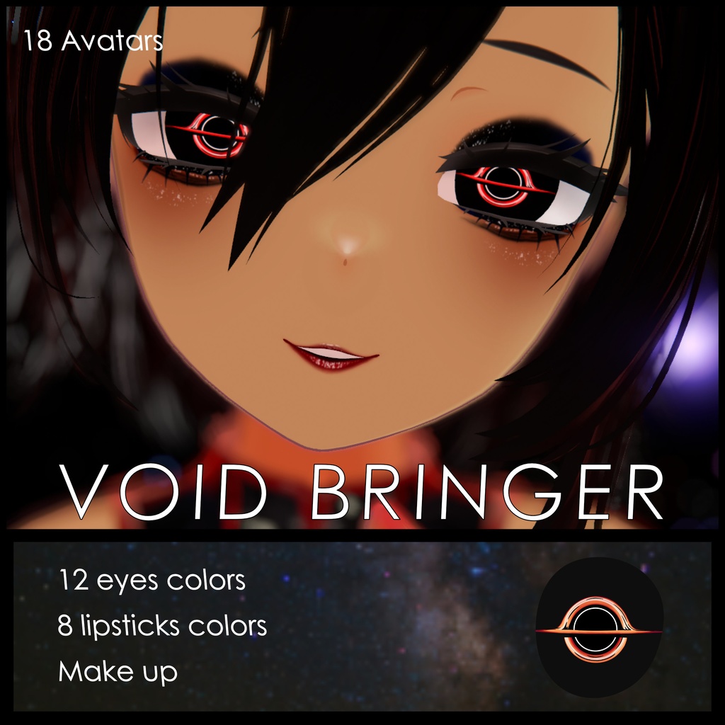 Update [Mayo / まよ] [Kumaly / クマリ] [Ramune / ラムネ] ! [18 Avatars] Void Bringer Eyes and Make Up Textures