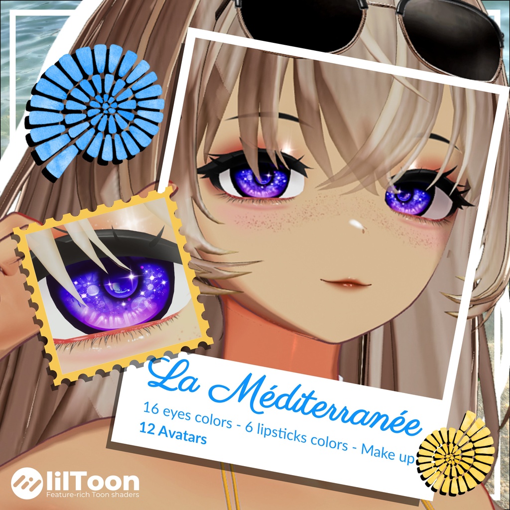 [12 Avatars] La Méditerranée Eyes and Make Up Textures