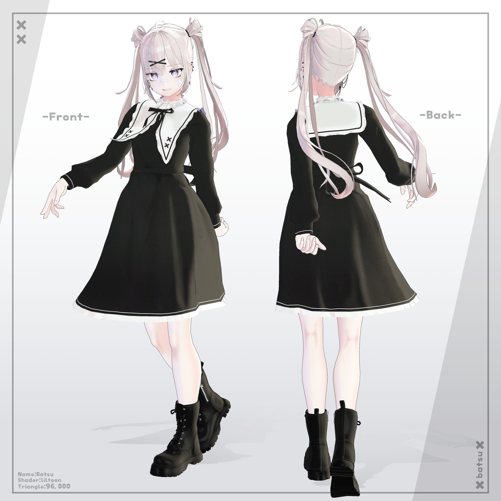 オリジナル3Dモデル「ばつ」