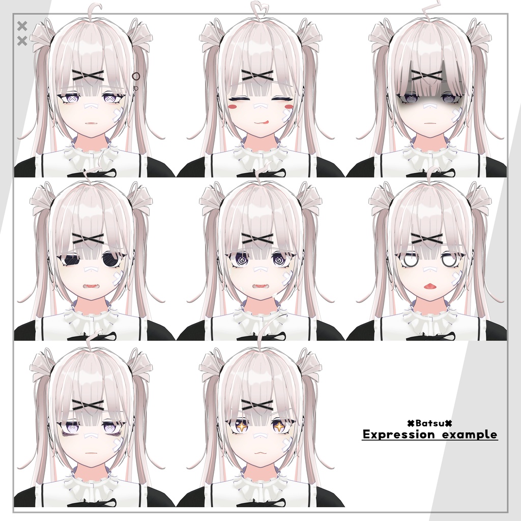 オリジナル3Dモデル「ばつ」