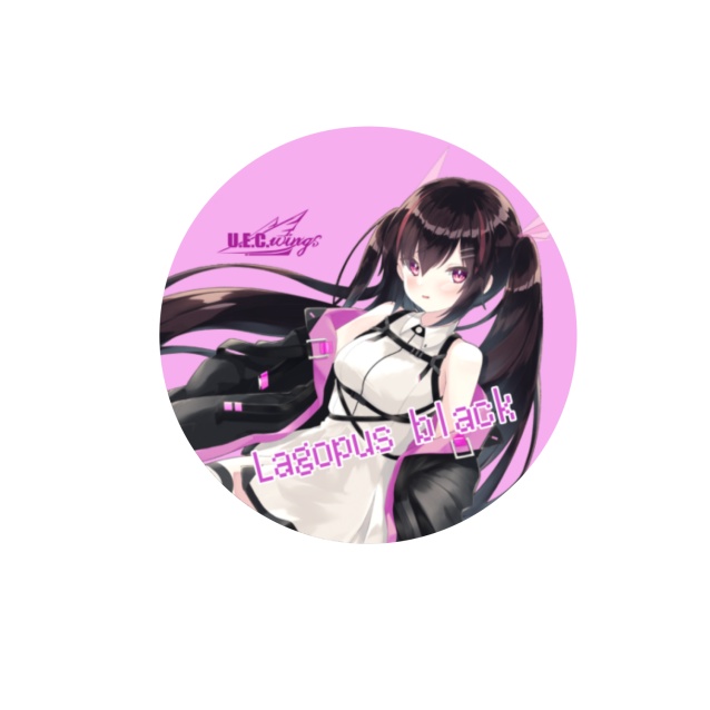 らごぱすブラック缶バッジ-2022モデル