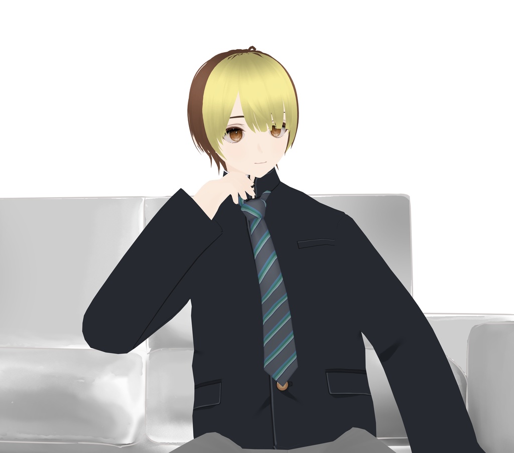 【商用利用OK】おしゃれなソファ素材セット|VTuber配信・背景・イラスト用