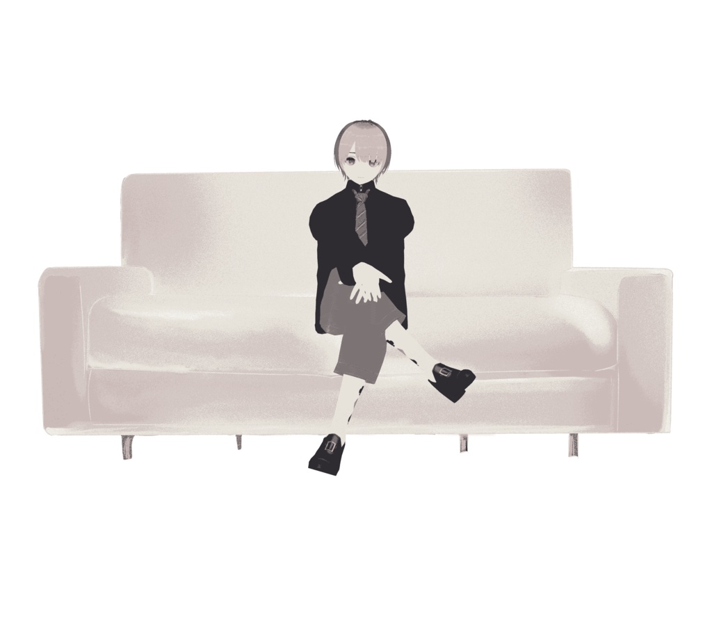 【商用利用OK】おしゃれなソファ素材セット|VTuber配信・背景・イラスト用