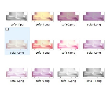 【商用利用OK】おしゃれなソファ素材セット|VTuber配信・背景・イラスト用