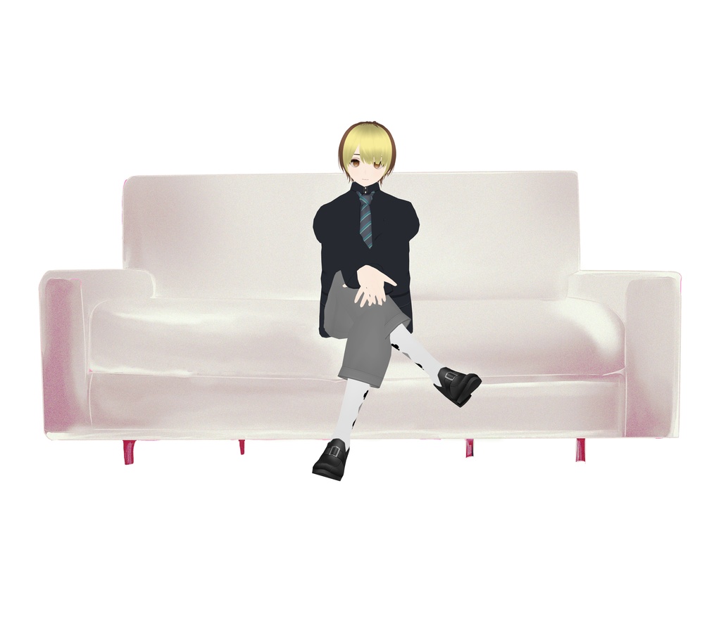 【商用利用OK】おしゃれなソファ素材セット|VTuber配信・背景・イラスト用