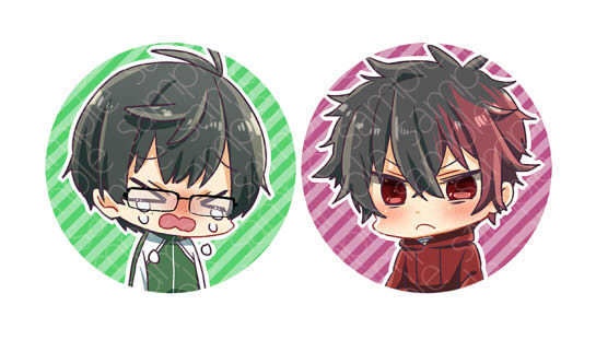 脇差たちが楽しそうな缶バッチ こてひぜセット