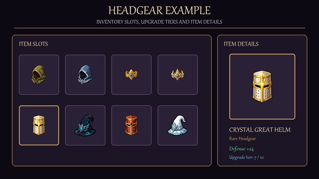 Fantasy Headgear|ゲーム制作向けアイコン100種