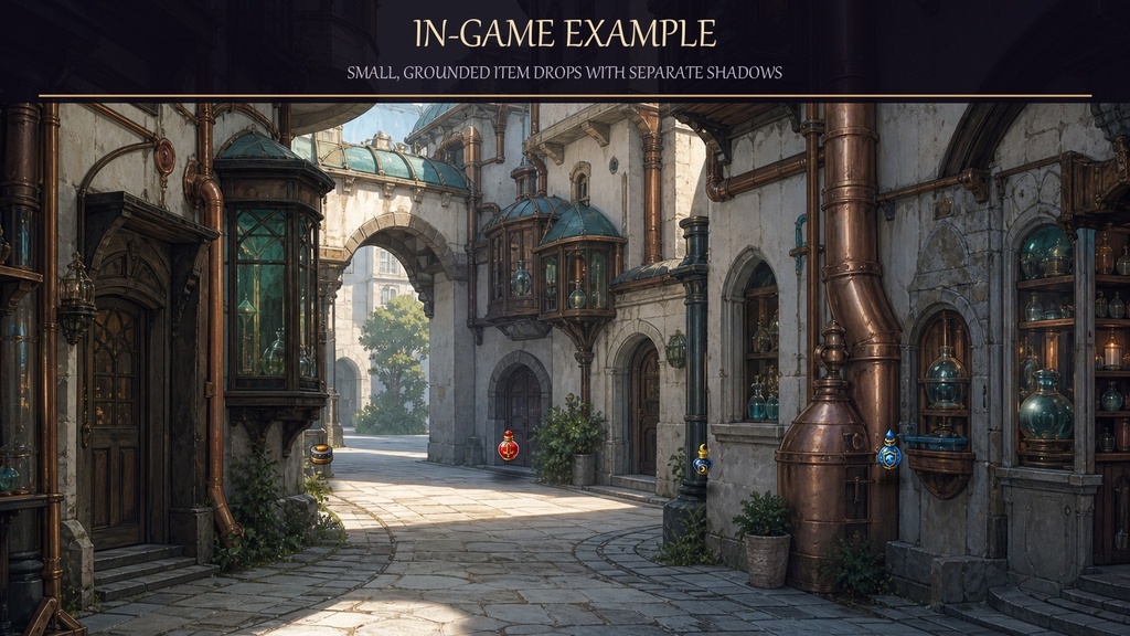 ファンタジーポーション&回復薬アイコン100種|ゲーム制作向け