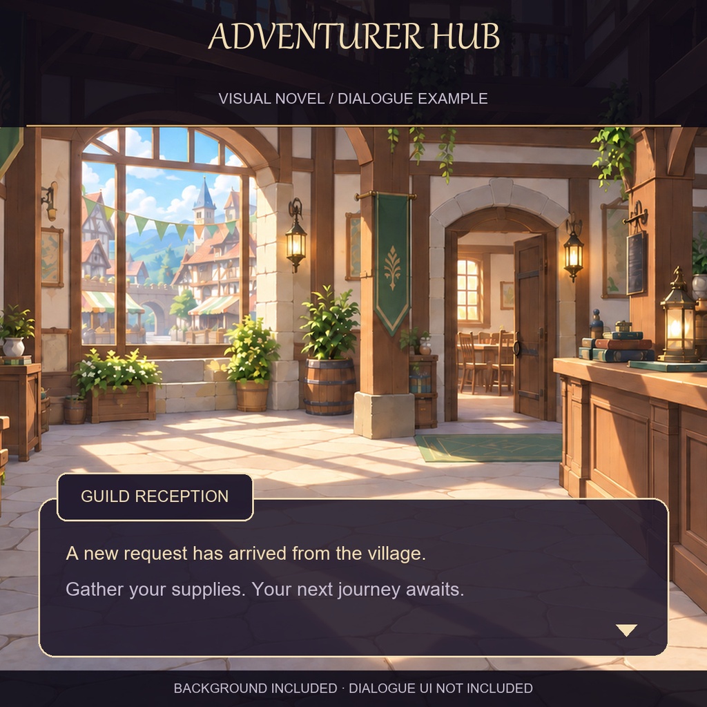 冒険者の拠点 — ファンタジー背景32枚