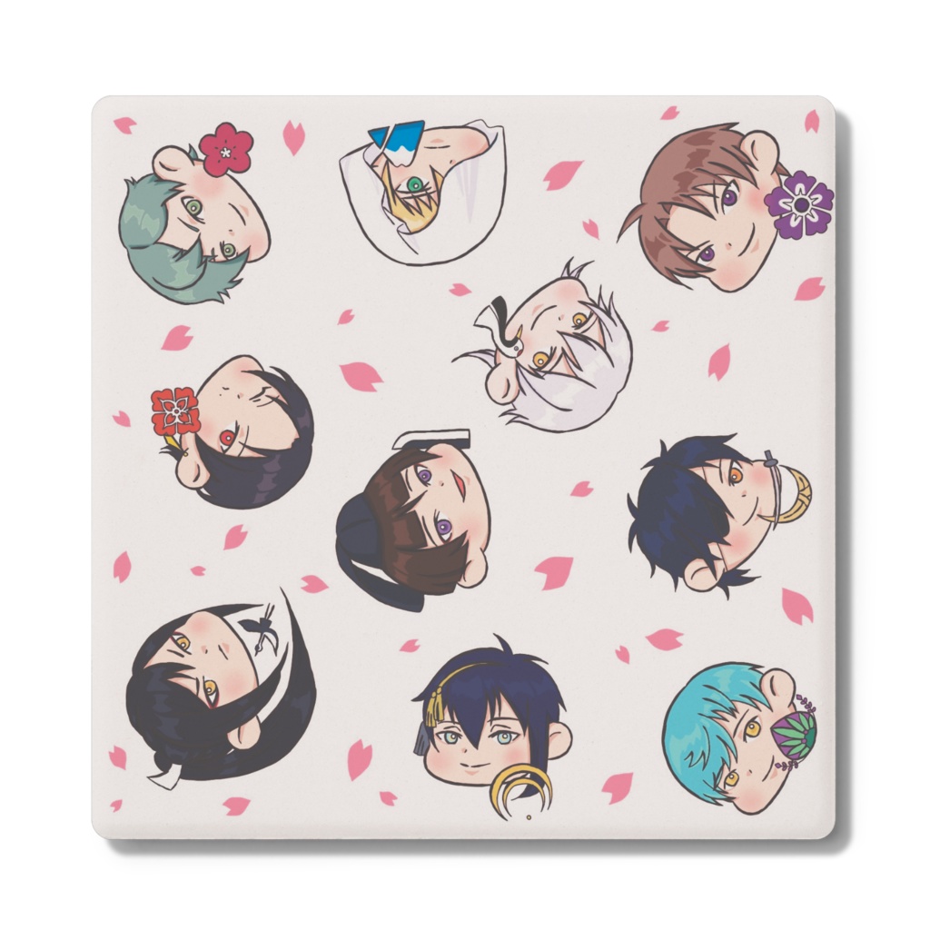 刀剣乱舞　刀剣男士桜コースター