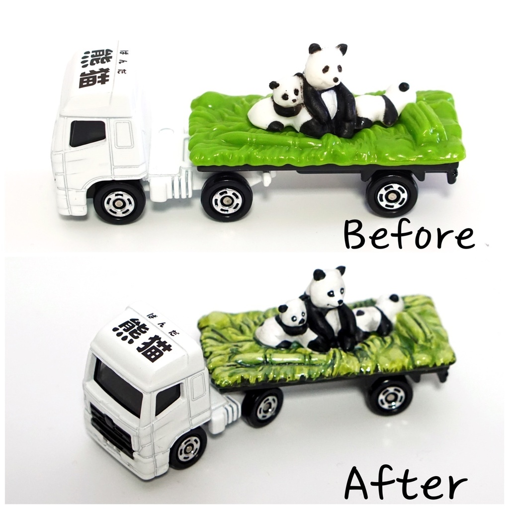 Tomica Panda truck (Re-painted)