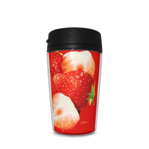 いちごだらけのタンブラー(レッド/ピンク)