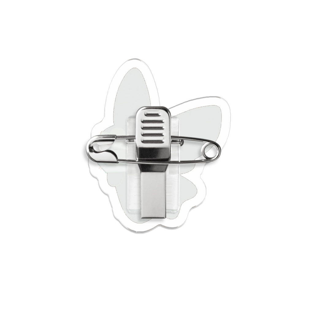 おばけねこのアクリルバッヂ🐈⬛📚