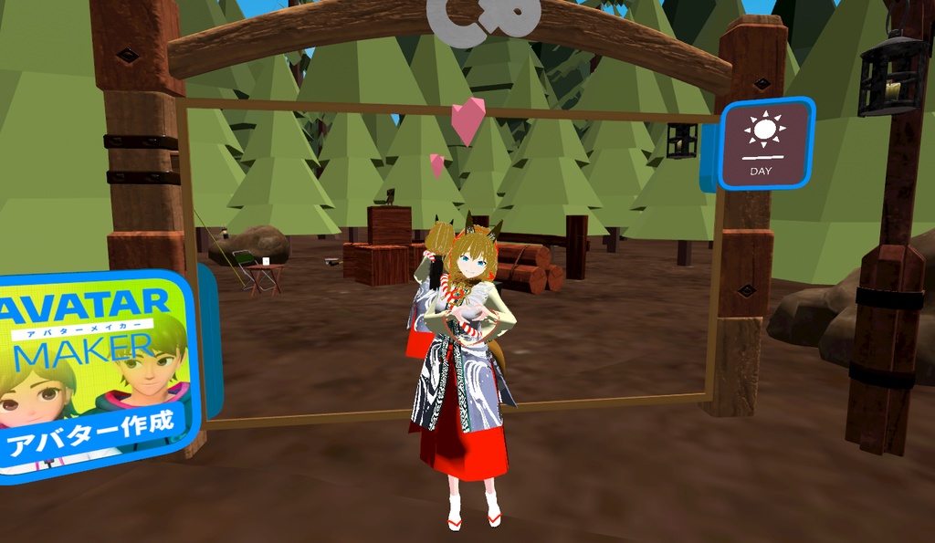 神職の狐娘 神狐・玉依姫(ミコ・タマヨヒメ)VRMアバター