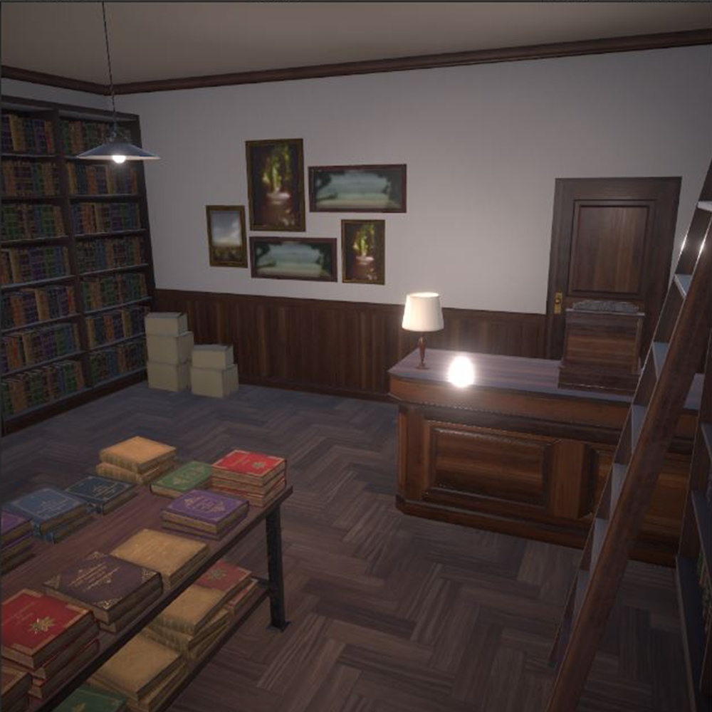 本屋さんの内装セット(35種)