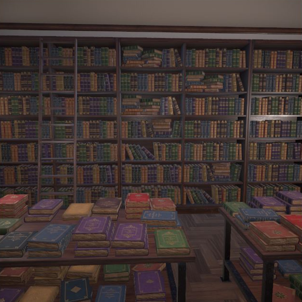 本屋さんの内装セット(35種)