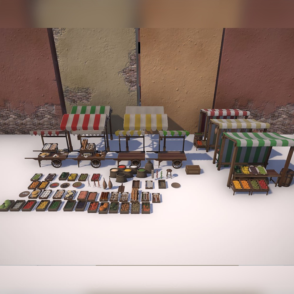 欧州風なマーケットセット(112種)