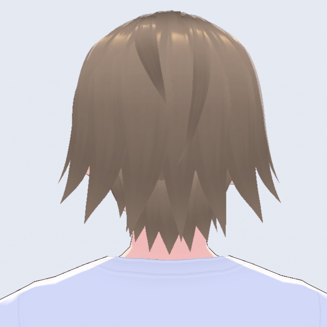 【無料】【Vroid正式版】男性向きヘアスタイル01