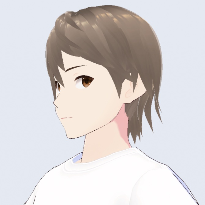 【無料】【Vroid正式版】男性向きヘアスタイル01