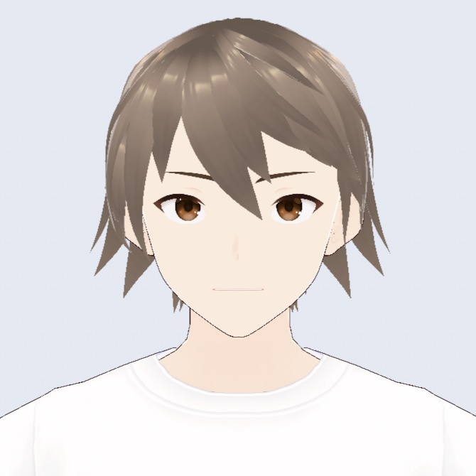 【無料】【Vroid正式版】男性向きヘアスタイル01