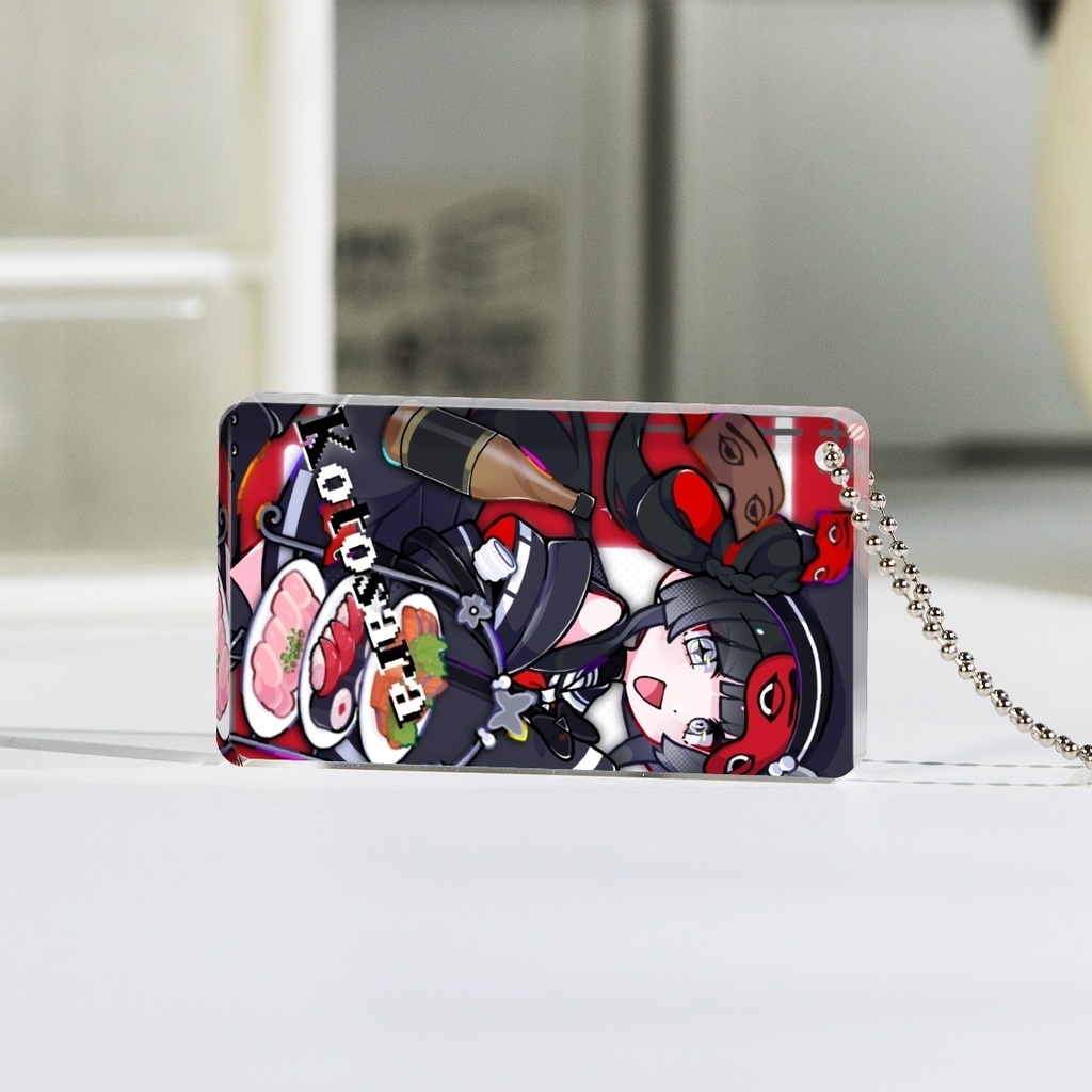 4cm×7cm アクリルブロックキーホルダー