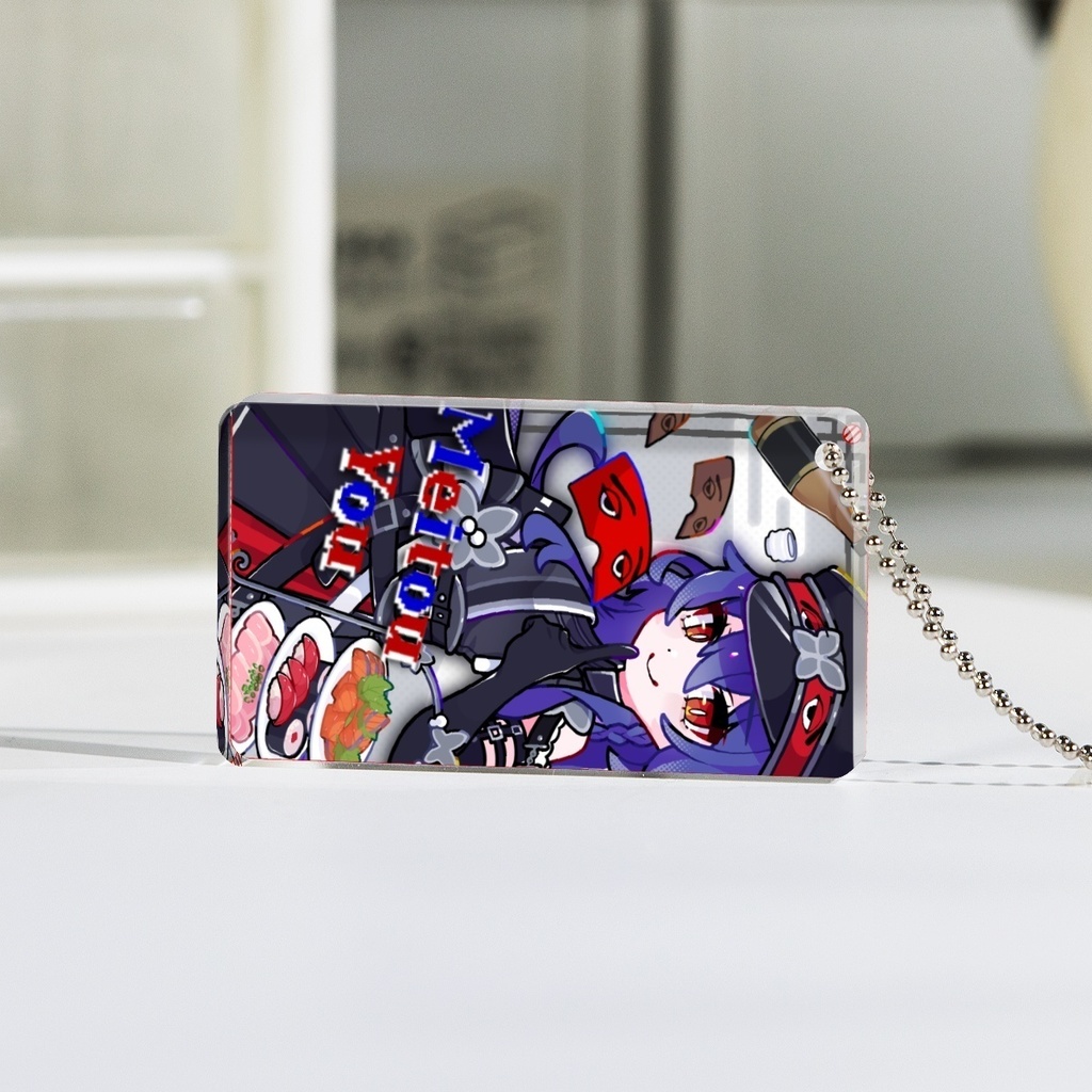 4cm×7cm アクリルブロックキーホルダー