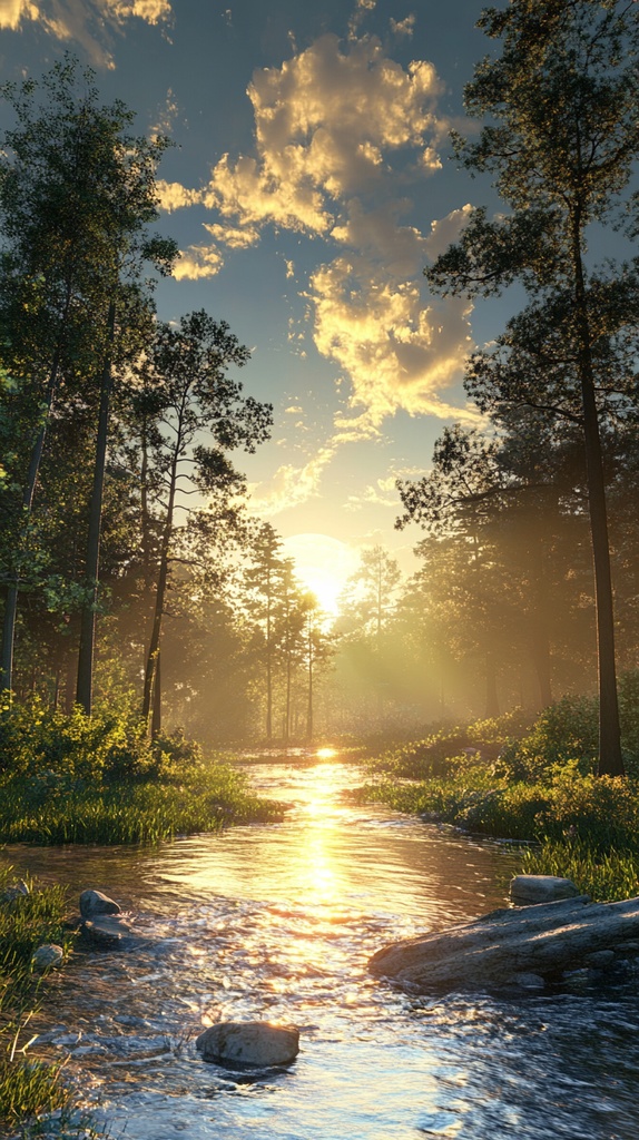 【恋愛運上昇】夕焼けのスマホ待ち受け画像(4点セット)