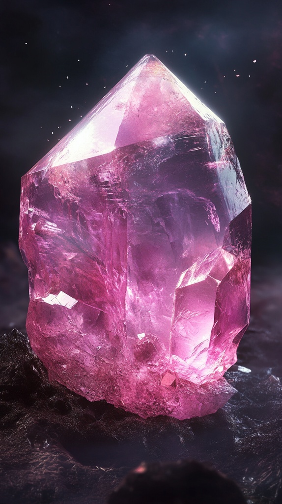 【恋愛運上昇】ローズクォーツのスマホ用待ち受け画像