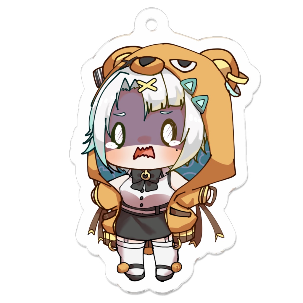 アクリルキーホルダー(ビビリ顔)